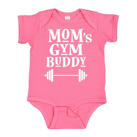

Inktastic Mom s Gym Buddy Fitness Workout Gift Baby Boy or Baby Girl Bodysuit