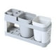 thumbnail image 2 of pstuiky Organizador de almacenamiento esquinero para baño con 4 niveles desmontables ruedas giratorias y orificios de drenaje., 2 of 6