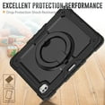 thumbnail image 4 of for iPad Pro 13 inch Case (M4 2024/M5 2025), 360 Rotating Shockproof Cover with Stand, Handle, Shoulder Strap, Black, 4 of 7