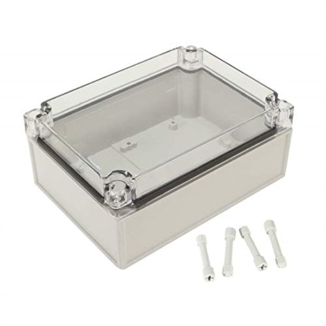 4 x 4 x 3 inches YXQ 100x100x75mm Clear Cover ABS Junction Box IP66 Waterproof Project Case Enclosure PC Transparent Cover