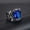 Bule, variant on Men's Classic Cross Knot Stainless Steel CZ Vintage Rock Punk Hip-hop Ring 7-15-8-Bule
