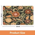 thumbnail image 4 of Green Floral Washable Carpet 20x32 Inch - Non-Slip Modern Rug Ideal for Entryways, Bedrooms, Bathrooms, Laundry Rooms - Small Distressed Accent Area Rug, 4 of 5