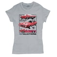 thumbnail image 5 of Ford Mustang Poster 1968 1969 1971 T-Shirt Legendary Performance American Classic Muscle Car Licensed Women's Tee, 5 of 7