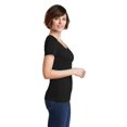 thumbnail image 3 of District Made Ladies Perfect Weight Scoop Tee-4XL (Jet Black), 3 of 6