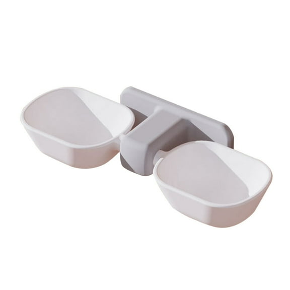 Pet Water Feeder Angled Cat Food Bowl Rabbit Feeders for Cages White