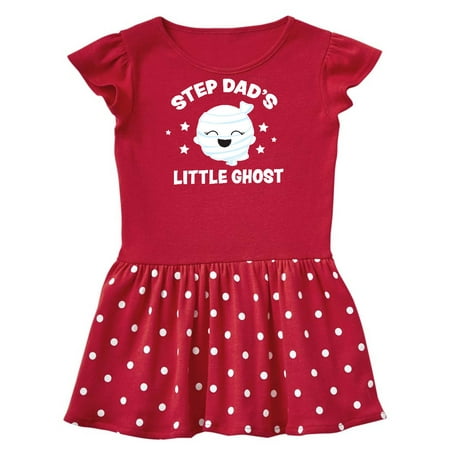 

Inktastic Cute Step Dad s Little Ghost with Stars Gift Toddler Girl Dress