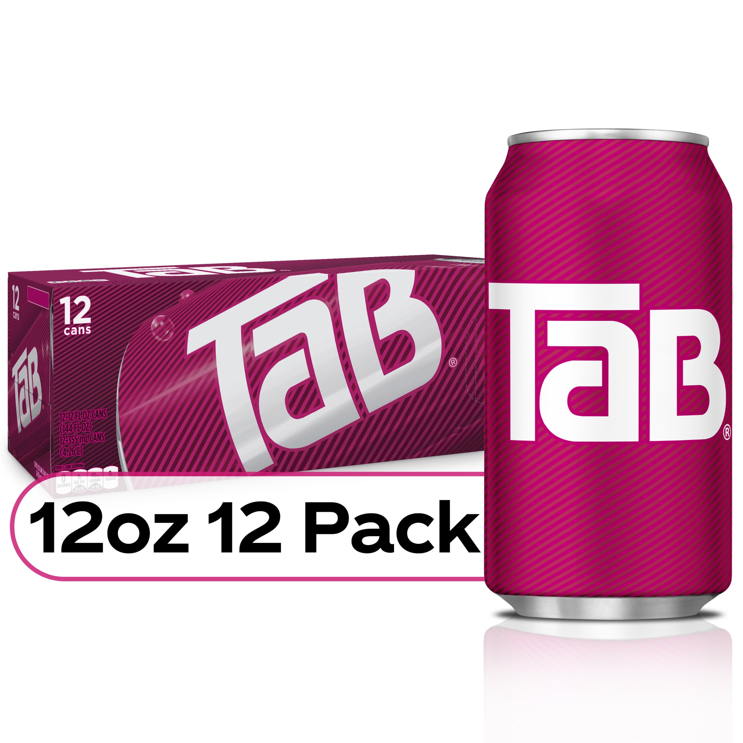 12 Pack Of Tab Soda Cola Brand New Unopened. Rare Coca-cola Tab Soda!! 