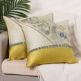 thumbnail image 2 of Unique Bargains Vintage Print Sofa Home Bedroom Decorative Throw Pillow Case (2 Count) Yellow Lines 18" x 18", 2 of 6