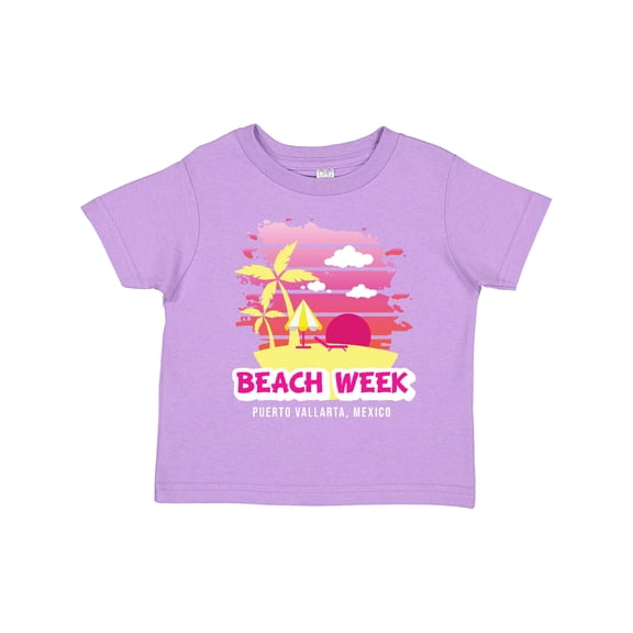 Inktastic Beach Week Puerto Vallarta Mexico with Palm Trees Girls Toddler T-Shirt