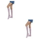thumbnail image 4 of Qarigey Calcetines a rayas hasta el muslo, calcetín, botas, Día de San Valentín, accesorios de mujer para diario, fiesta de Halloween, rayas raya blanca rosa 2Conjunto, 4 of 6