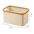 thumbnail image 4 of Xuniizn Laundry Basket, Collapsible Laundry Hamper & Large Storage Bin - Foldable Laundry Baskets with Handles, Space-Saving Laundry Hamper for Home, Dorm, Office, Oxford Cloth, Beige, 4 of 5