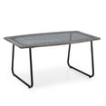 thumbnail image 4 of Mainstays Pebbleton Patio Wicker Table - Grey, 4 of 7