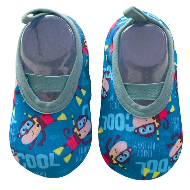 Zapatos Deslizados Calcetines Secos Rápidos Dibujos Animados Plates Bebé Plano Suave Suela Ligera Transpirable para