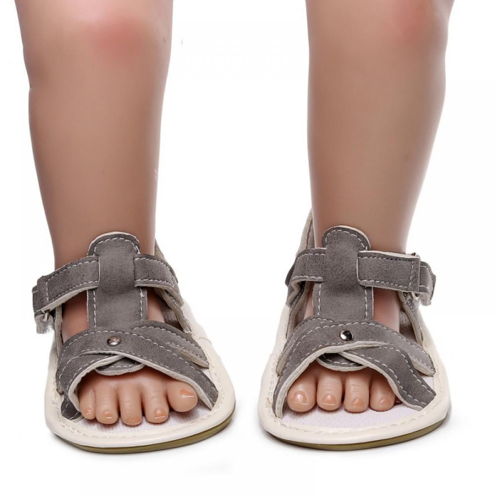 Toddler Girl In/Outdoor Soft Sole Shoes Slip On Open Toe Summer Sandal Flip Flop 