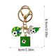 thumbnail image 3 of Llavero con colgante de fútbol | Adorno metálico para coche y recuerdo para aficionados al deporte | Regalo y recuerdo para aficionados al fútbol, 3 of 5