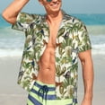 thumbnail image 5 of Picia Jungle Animals Gentle Cotton Regular Fit Short Sleeve Casual Hawaiian Shirt for Men-3X-Large, 5 of 9