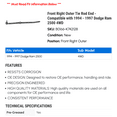 thumbnail image 2 of Front Right Outer Tie Rod End - Compatible with 1994 - 1997 Dodge Ram 2500 4WD 1995 1996, 2 of 2