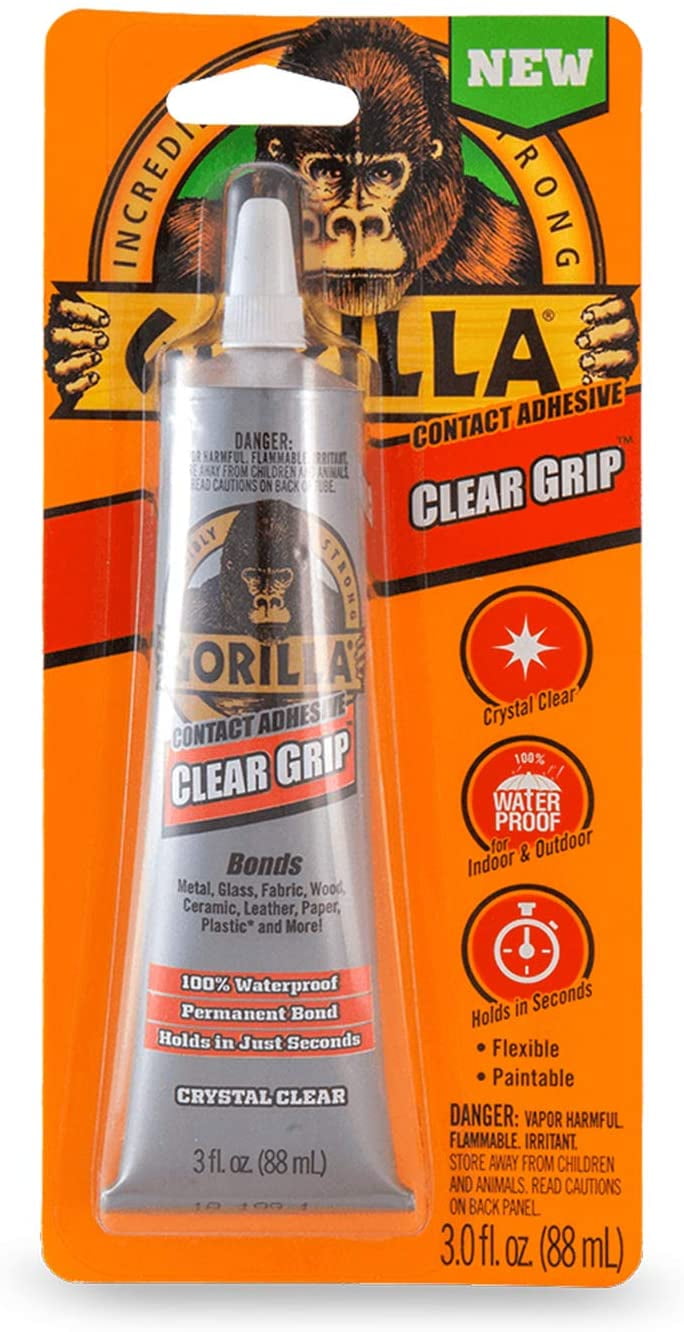 Gorilla 8040002 Contact Adhesive Clear Grip 3 oz.