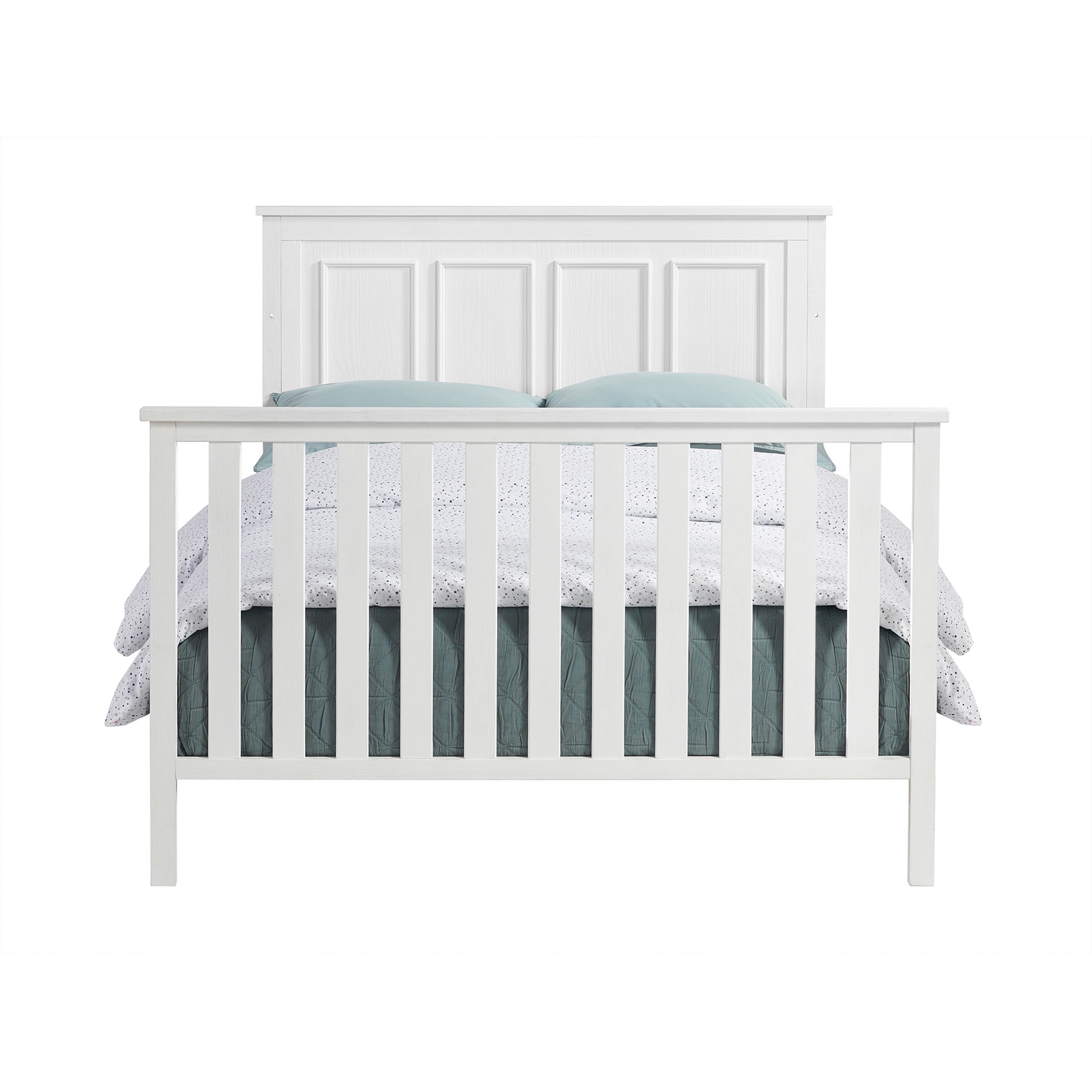 Oxford Baby Farmington Full-Size Bed Conversion Kit, Rustic White