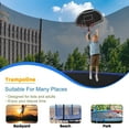thumbnail image 5 of HEVAOTRY 12Ft Trampoline with Basketball Hoop Steel Ladder & 330lbs Capacity Safe Enclosure Net for Kids Adults-Out Net, 5 of 8