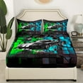 thumbnail image 3 of Erosebridal Fast Car Sheet Set Twin,Extreme Sports Bedding Sets Twin Size,Plaid Buffalo Twin Sheet Sets,Super Cozy Teens Bedroom Decor,3pcs, 3 of 7
