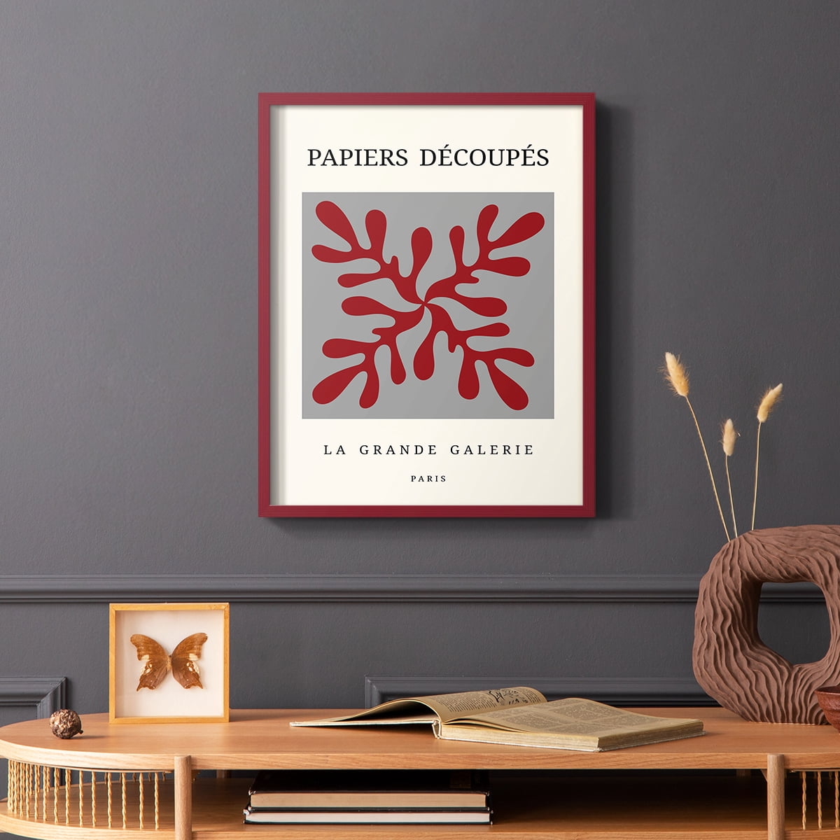Matisse CD in Red Solid Wood 8 x 10 Framed Print
