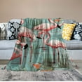thumbnail image 2 of ARISTURING Flamingo Throw Blanket Vintage Style Soft Flannel Blankets Pink Cozy Throws Ideal for Women, Girls Use on Couch, Bedroom, Camping or While Traveling, 2 of 6
