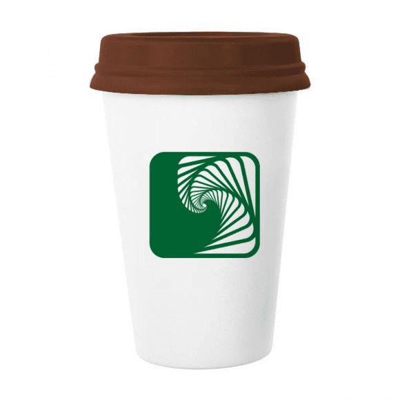 Square Circle Hollowing Infinite Mug Coffee Drinking Glass Pottery Cerac Cup Lid