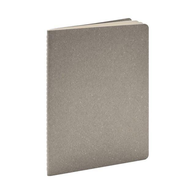 Libreta Derebo de 40 hojas de raya con pasta de cartón gris 14 x 21