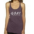 thumbnail image 1 of Wild Bobby Goat God Over All Things Inspirational/Christian Women Tri-Blend Racerback Tank Top, Purple Vintage, X-Large, 1 of 1