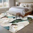 thumbnail image 4 of Magnolia Blossom Area Rugs 8'x10', Small Throw Rugs for Living Room Patio, Spring White Floral Flowers Farmhouse Green Indoor Outdoor Rug Non-Slip Low Pile Carpet Runner Reversible Floor Mats, 4 of 8