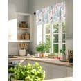 thumbnail image 3 of Ocean Classic Art Valances for Windows Watercolor Starfish Coral Shell Valance Rod Pocket Light Filtering Short Window Treatments Curtains for Kitchen Bathroom Living Room Bedroom, 42 x 12 Inch, 3 of 7