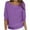 Purple, variant on Mrat Sleeveless Sweater Tops for Women Round Neck Knit Sweaters Knit Sweater for Ladies Chunky Oversized Women's 3/4 Sleeve Comfort Sweater Shirt Brown 3XL