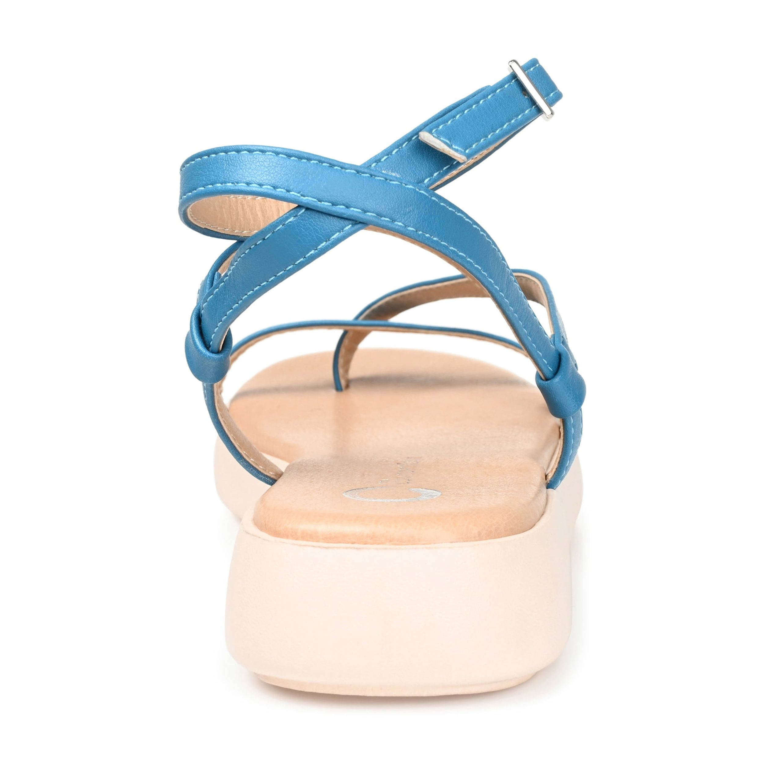 Journee Womens Jeselia Ankle Strap Flat Sandals