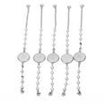 thumbnail image 4 of Bracelet Bezel, 5Pcs Chain Bezel Base DIY Adjustable Stainless Steel  For Embossed Pendants For Handicrafts For Jewelry, 4 of 8