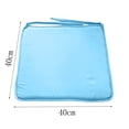 thumbnail image 2 of Chair Cushion - Orthopedic Tailbone Pain Relief Pad with Straps, Machine-Washable Polyester Cover,15.7" Square Seat Cushion, 2 of 6