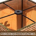 thumbnail image 5 of Minkissy 1Set Retro Style Bamboo Woven Lampshade With Softening Light Feature For Coffee Shop Restaurant, 5 of 5