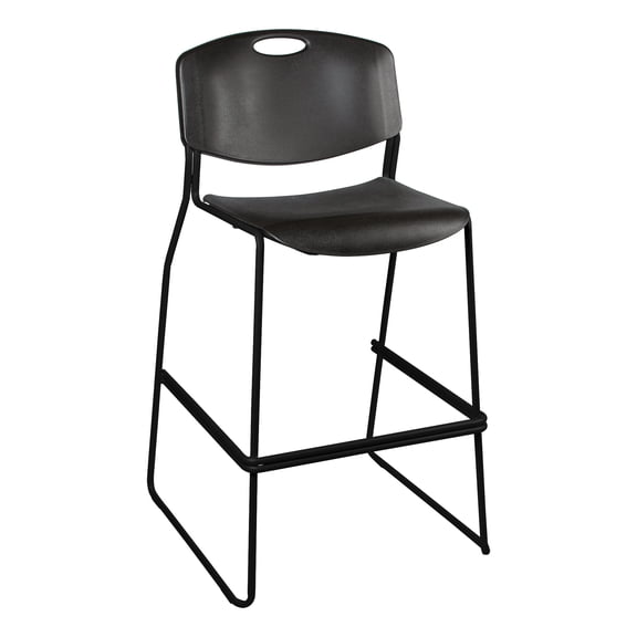 Norwood Commerical Furniture Bar Stool, Black, Set of 4