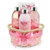 Freida & Joe Pink Rose Fragrance Bath and Body Spa Gift Set for Her