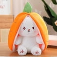 thumbnail image 1 of 18/25/35cm Bunny Plush Toy Kawaii Carrot Strawberry Turn Into Rabbit Animals Banmo, 1 of 5