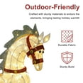 thumbnail image 6 of 42" Pre-Lit Outdoor Horse Christmas Decor with 160 Warm White Twinkling LED Lights, 6 of 6