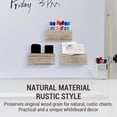 thumbnail image 4 of MyGift Rustic Torched Wood Magnetic Dry Erase Marker Holder for Whiteboard Accessories Organizer Bins, Set of 3, 4 of 6