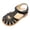a55-Black, variant on Girls Leather Soft Open Toe Princess Flat Shoes Summer Sandals(Toddler/Little Kid) Size 6,Beige