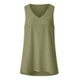 thumbnail image 2 of Pntutb Women Tank Top,Ladies Sleeveless Vest Casual Solid V-Neck Gradient Tops, 2 of 6