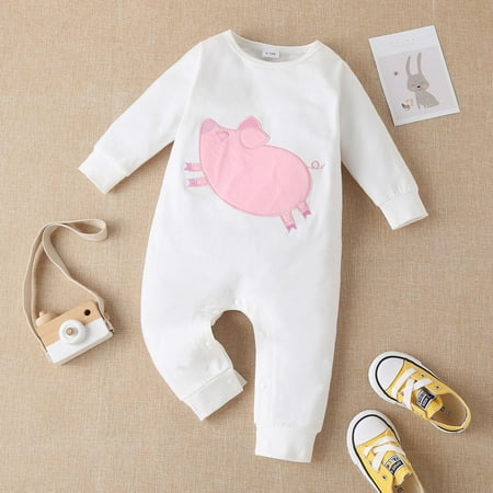 

QISIWOLE Baby Kids Romper Autumn Winter Clothes Newborns Jumpsuit Cute Animal Overalls summer savings
