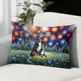 thumbnail image 2 of Happy New Year Miniature American Shepherd Family Cheer Winter Midnight Firework Pillowcase Double Sided MAS Dog Lover Gifts Pillow Case Covers - 02025, 2 of 3