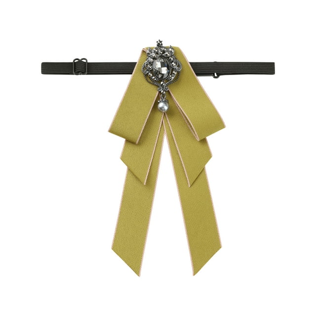 INSPIRE CHIC Broche de cinta para mujeres, corbata de strass para un estilo elegante