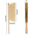 thumbnail image 5 of 2 Pieces Woooden Dust Brush Hand Broom, Bench Brushes with Soft Bristles, Handle Horse Hair Brushes for Counter Car Sofa Bed Fireplace Household Cleaning Woodworking (Brown), 5 of 7