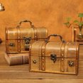 thumbnail image 2 of Storage Box Retro Large Capacity Wood Necklace Trinket Organizer Case for Home, 2 of 8