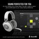 thumbnail image 3 of Auriculares para juegos Corsair HS65 inalámbricos con Bluetooth, color blanco, 3 of 8